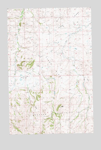 Barber Butte, MT USGS Topographic Map