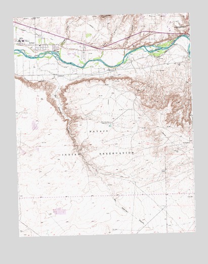 Kirtland, NM USGS Topographic Map