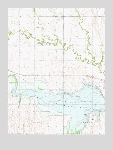 Kirwin Reservoir, KS USGS Topographic Map