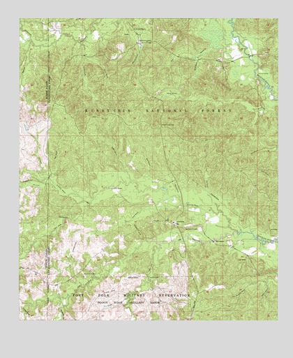 Kisatchie, LA USGS Topographic Map