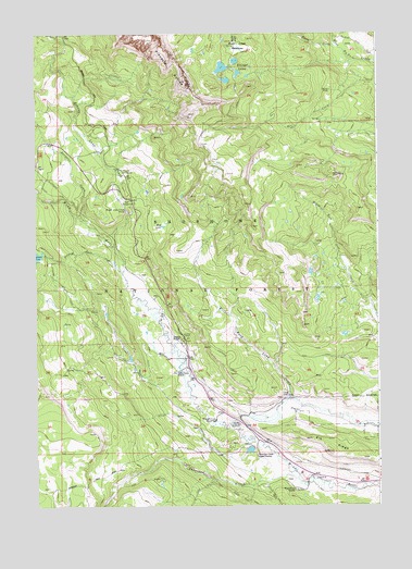 Kisinger Lakes, WY USGS Topographic Map