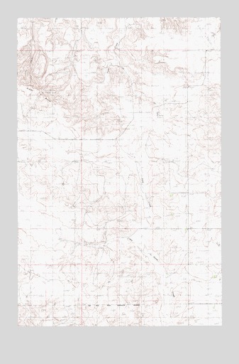 Kisler Butte, MT USGS Topographic Map