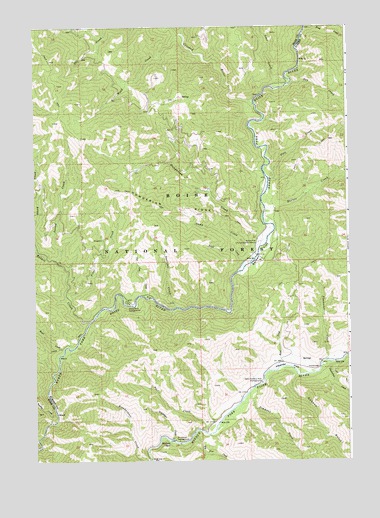 Barber Flat, ID USGS Topographic Map