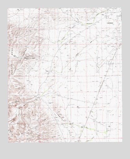Kitchen Cove, NM USGS Topographic Map