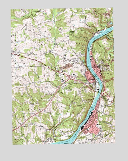 Kittanning, PA USGS Topographic Map