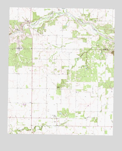 Afton, TX USGS Topographic Map