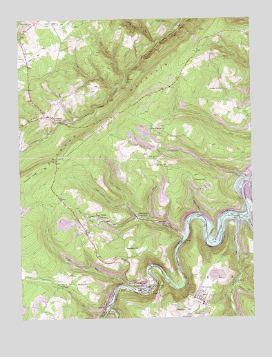 Kitzmiller, MD USGS Topographic Map