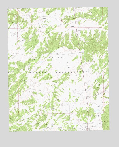 Klagetoh North, AZ USGS Topographic Map