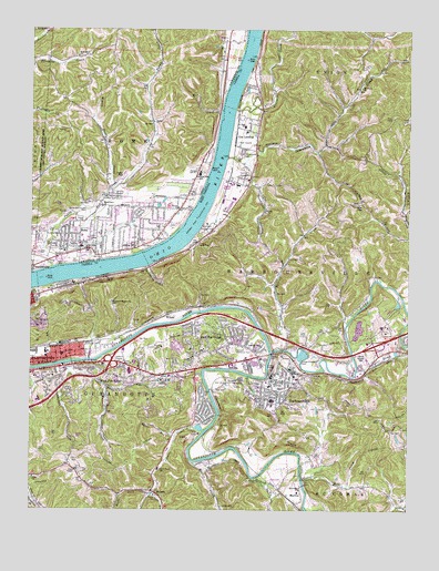 Barboursville, WV USGS Topographic Map