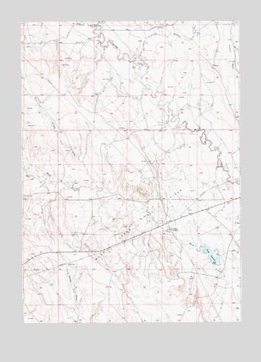 Klodt Reservoir, WY USGS Topographic Map
