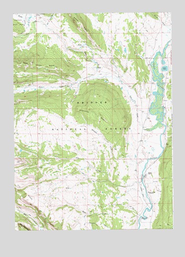 Klondike Hill, WY USGS Topographic Map