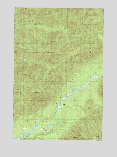 Kloochman Rock, WA USGS Topographic Map
