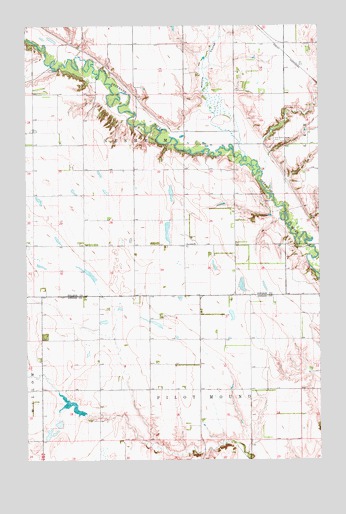 Kloten NW, ND USGS Topographic Map