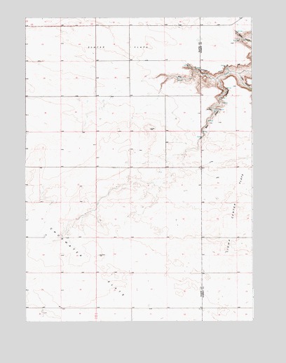 Klutz Canyon, WY USGS Topographic Map