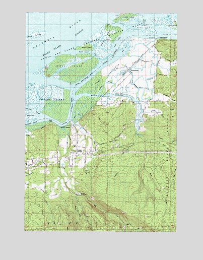 Knappa, OR USGS Topographic Map