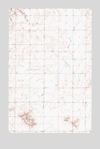 Knees, MT USGS Topographic Map