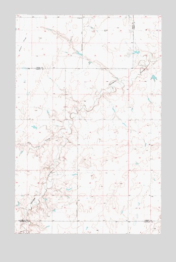Knees NE, MT USGS Topographic Map