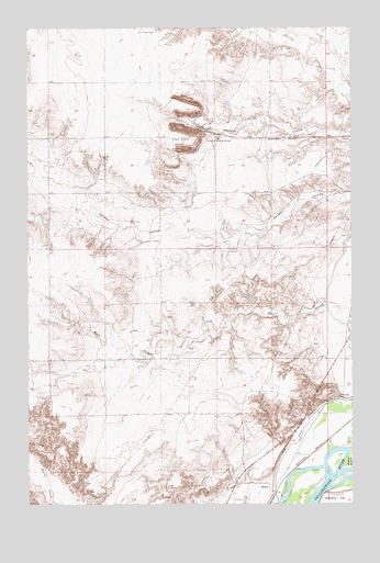 Knife River Mine, MT USGS Topographic Map