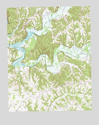 Knifley, KY USGS Topographic Map