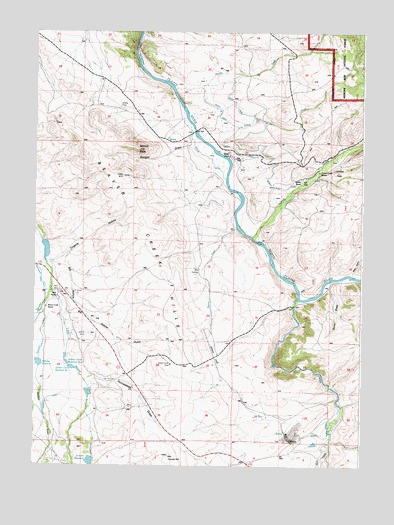 Barcus Peak, WY USGS Topographic Map