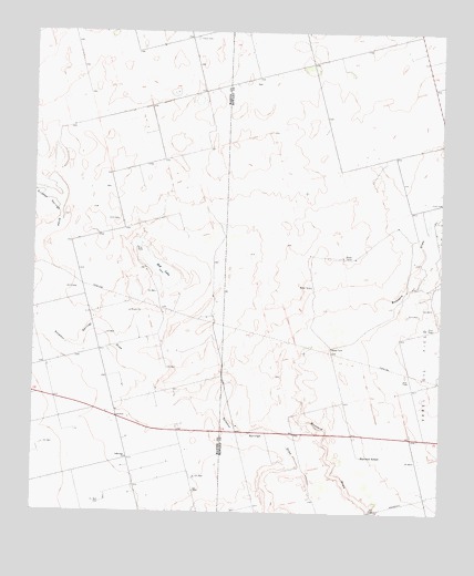 Knott SW, TX USGS Topographic Map