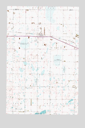 Knox, ND USGS Topographic Map