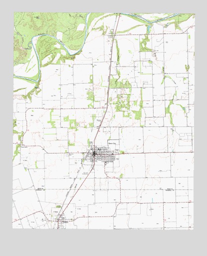 Knox City, TX USGS Topographic Map