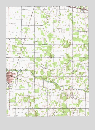 Knox East, IN USGS Topographic Map