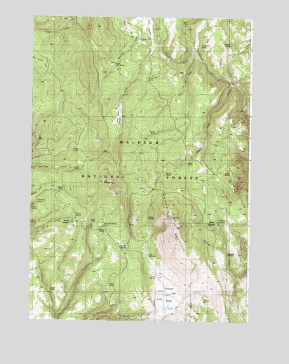 Knox Mountain, OR USGS Topographic Map