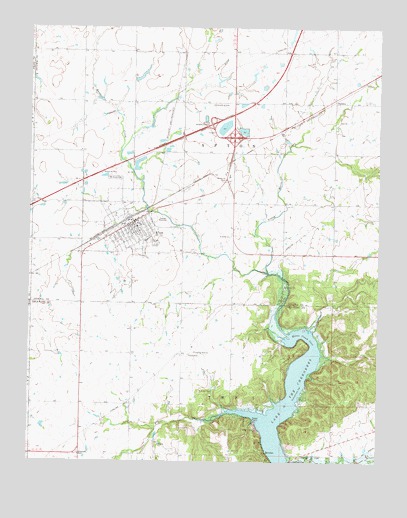 Afton, OK USGS Topographic Map