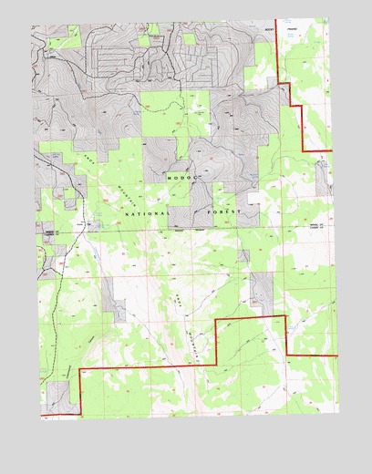 Knox Mountain, CA USGS Topographic Map