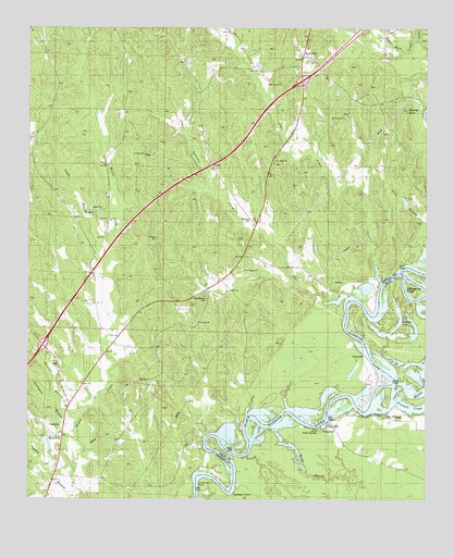 Knoxville, AL USGS Topographic Map