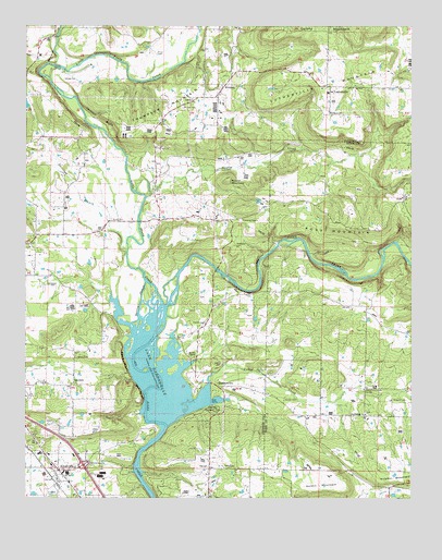 Knoxville, AR USGS Topographic Map