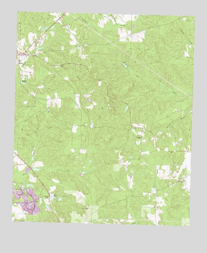 Knoxville, GA USGS Topographic Map