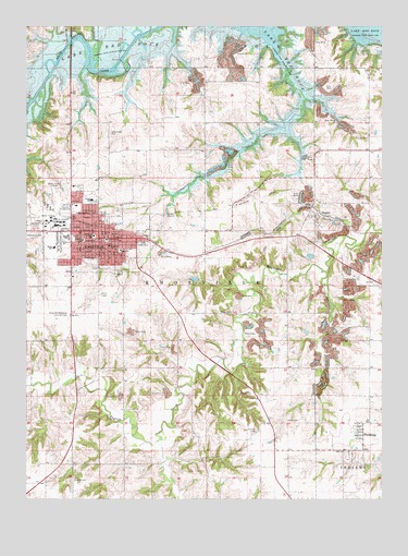 Knoxville, IA USGS Topographic Map