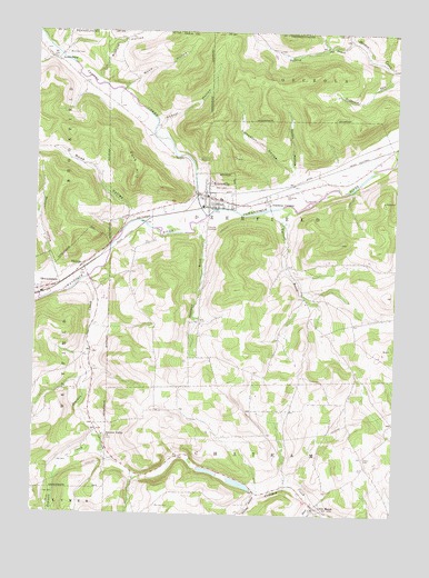 Knoxville, PA USGS Topographic Map