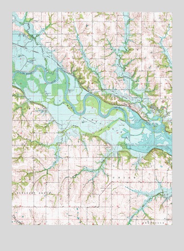 Knoxville NW, IA USGS Topographic Map