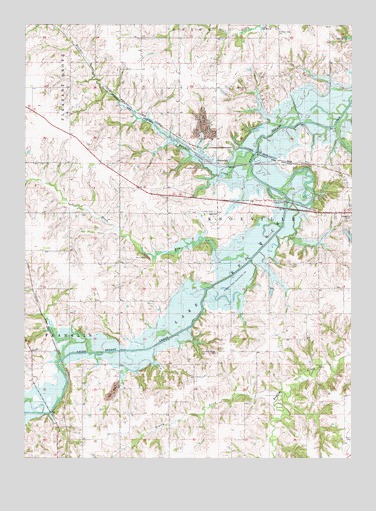 Knoxville SW, IA USGS Topographic Map
