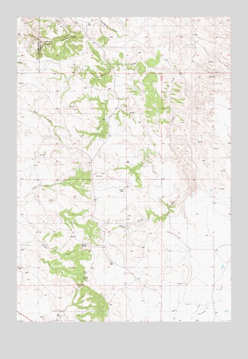 Knudson Draw, MT USGS Topographic Map
