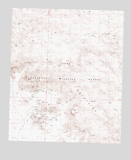 Kofa Butte, AZ USGS Topographic Map