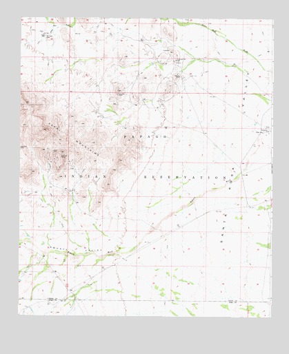 Kohatk, AZ USGS Topographic Map