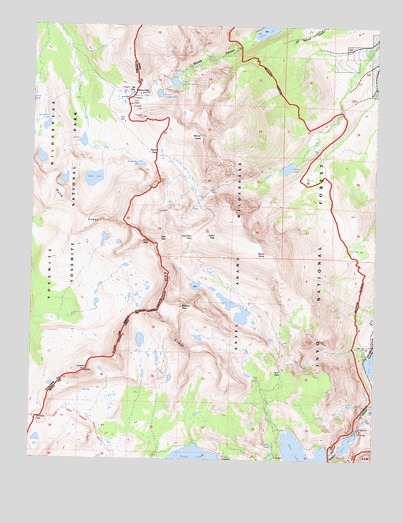 Koip Peak, CA USGS Topographic Map