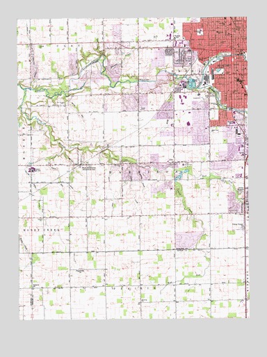 Kokomo West, IN USGS Topographic Map