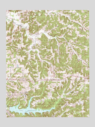 Koleen, IN USGS Topographic Map