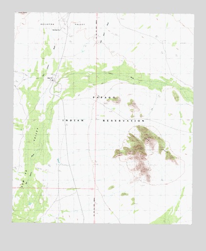 Kom Vo, AZ USGS Topographic Map