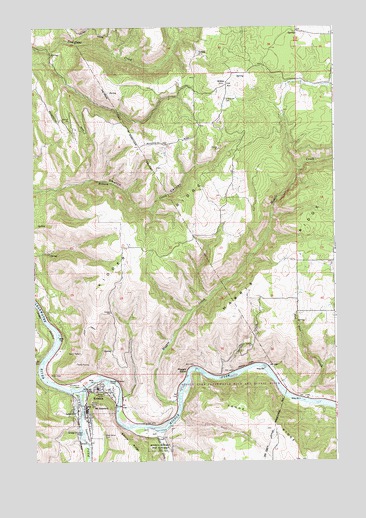 Kooskia, ID USGS Topographic Map