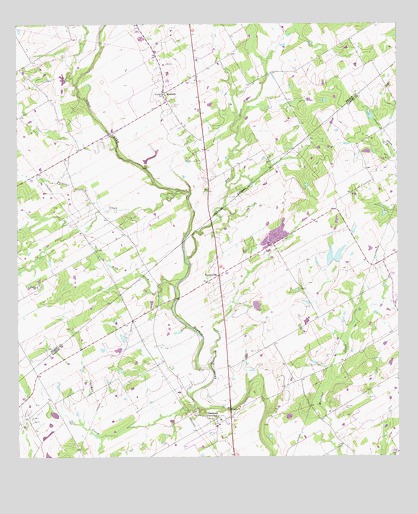Kosciusko, TX USGS Topographic Map