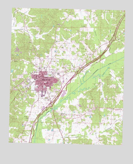 Kosciusko, MS USGS Topographic Map