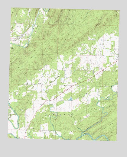 Kosoma, OK USGS Topographic Map
