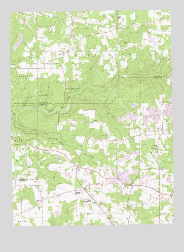 Kossuth, PA USGS Topographic Map